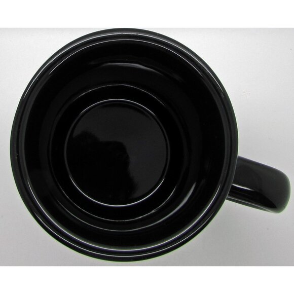 KRISPY KREME Doughnuts BLACK Restaurant Diner Mug - 10 oz Coffee Cup - Picture 3 of 4